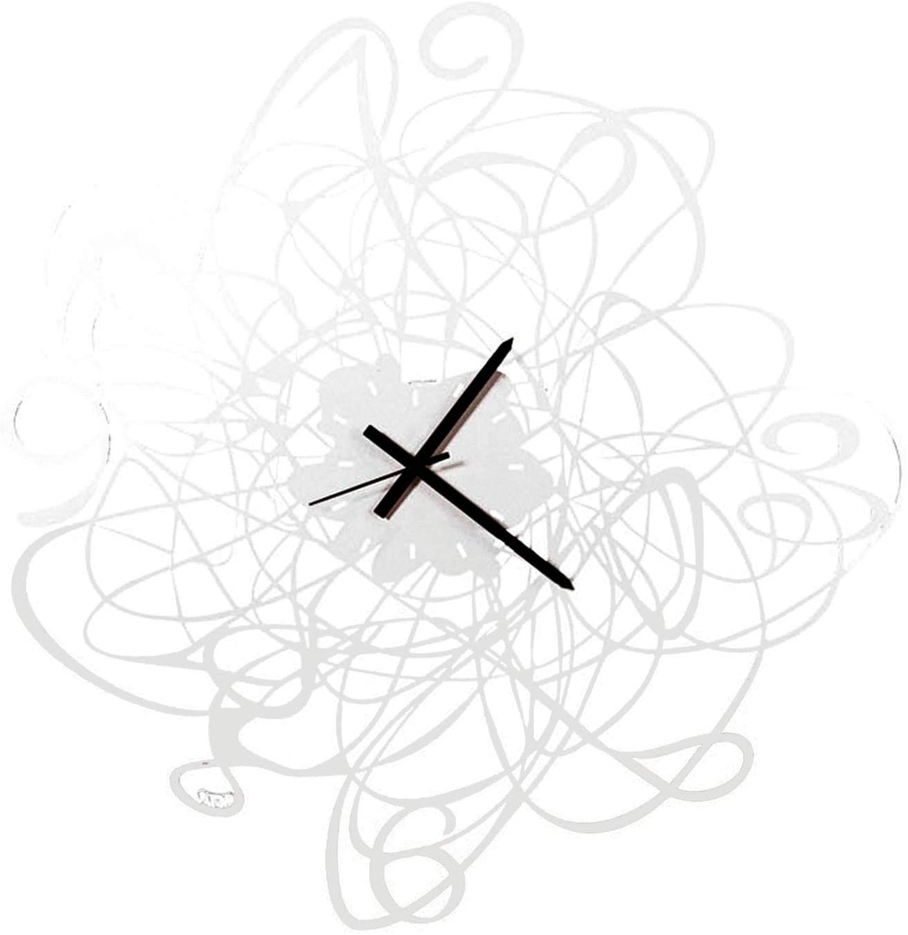 Arti & Mestieri Design - wall clock Italian design large sketch white