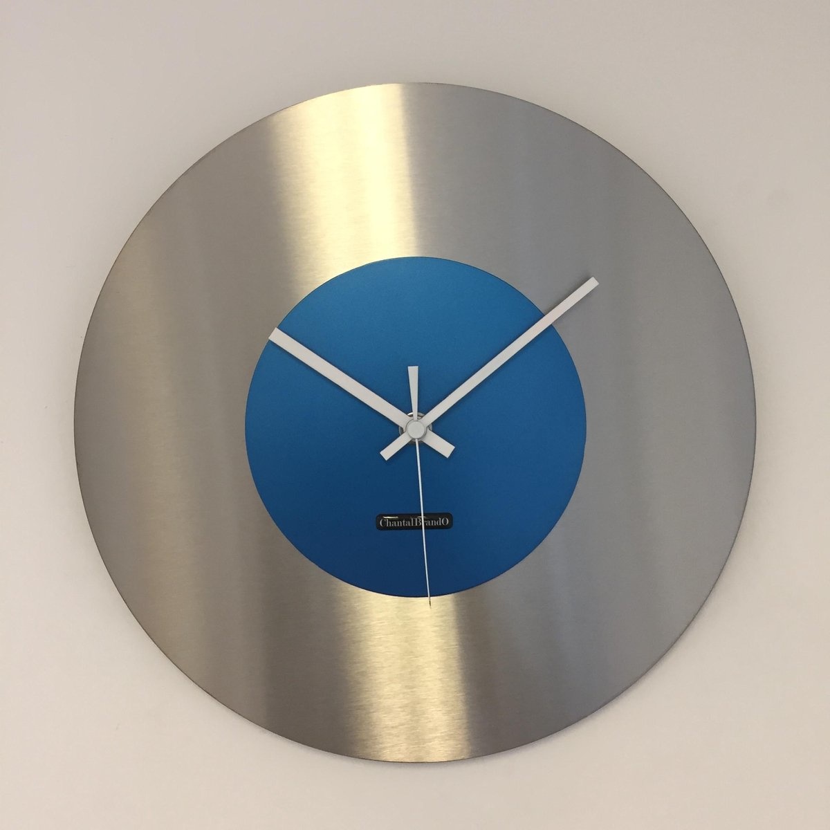 ChantalBrandO Design - Wall clock Firenze Artic Blue Modern Design