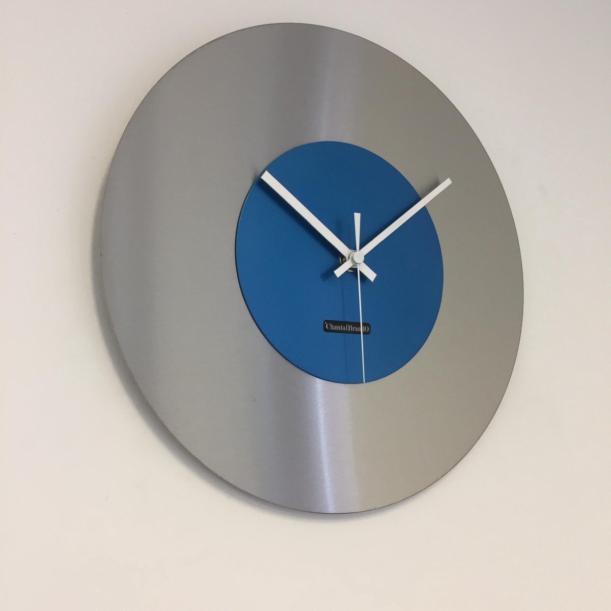 ChantalBrandO Design - Wall clock Firenze Artic Blue Modern Design