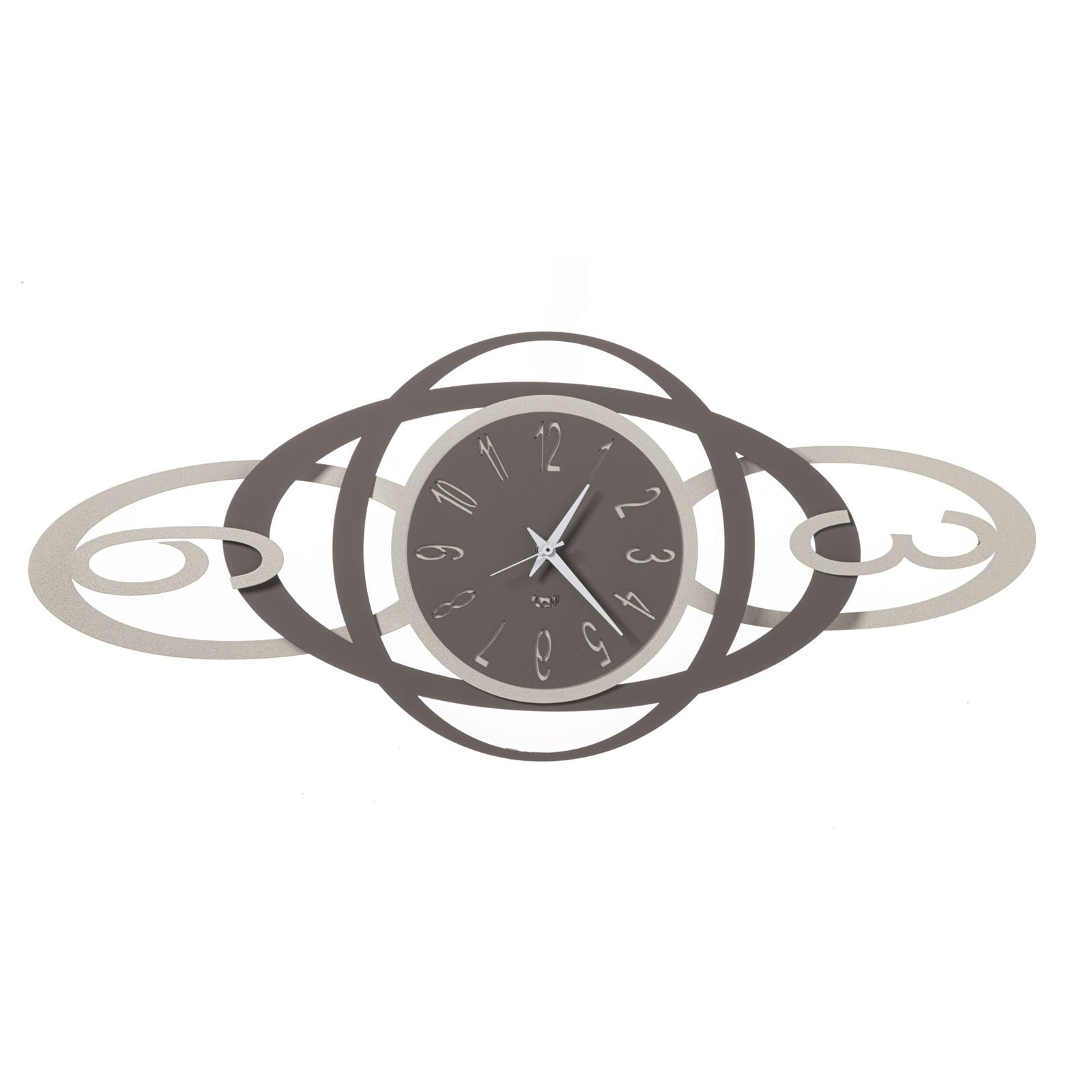 Arti & Mestieri Design - Wanduhr modernes italienisches Design zeitgen”ssische horizontale Wand Niky