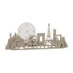 Arti & Mestieri Design - Wandklok Modern Italiaans design met Eiffel Paris City Tour