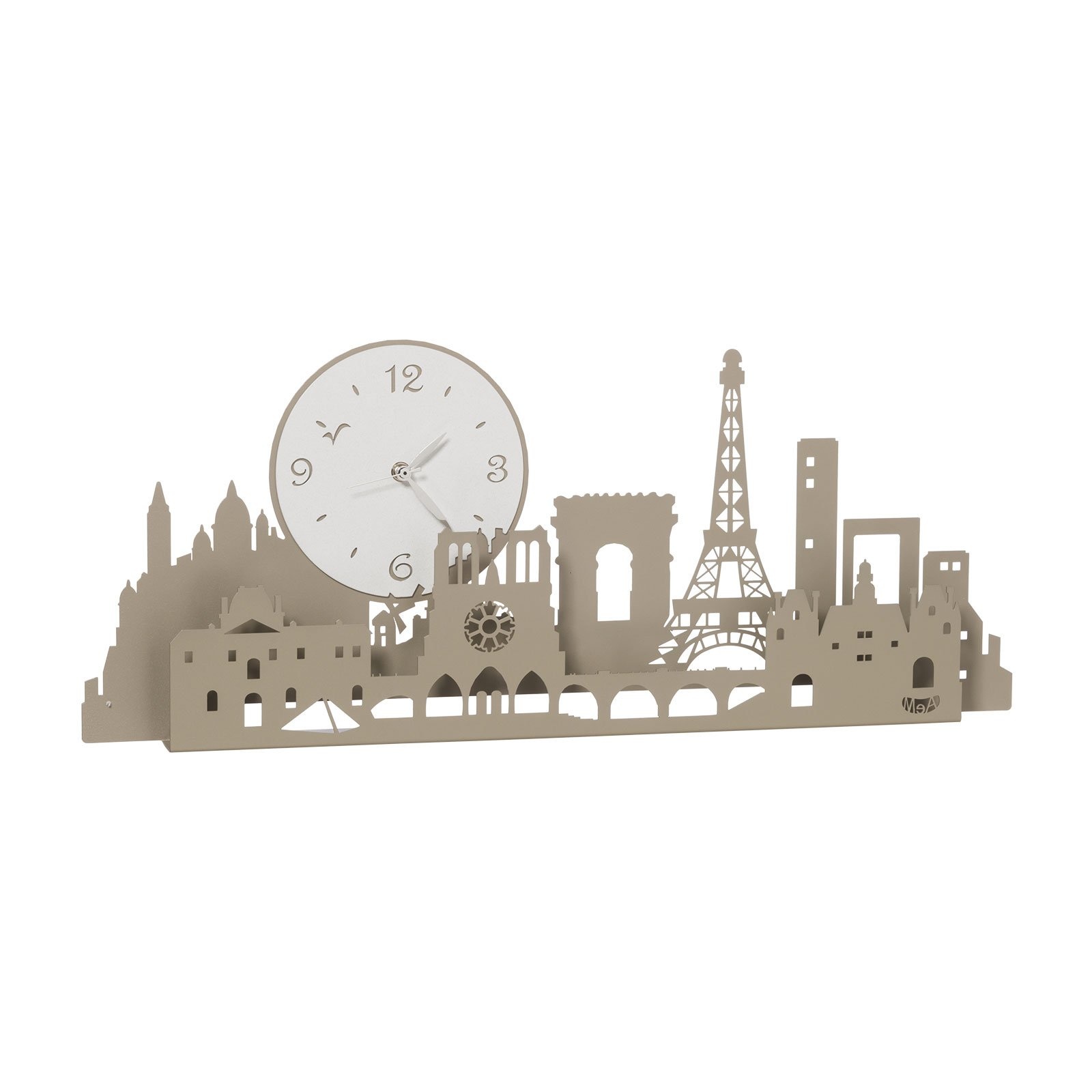 Arti & Mestieri Design - Wall clock Modern Italian design with Eiffel Paris City Tour