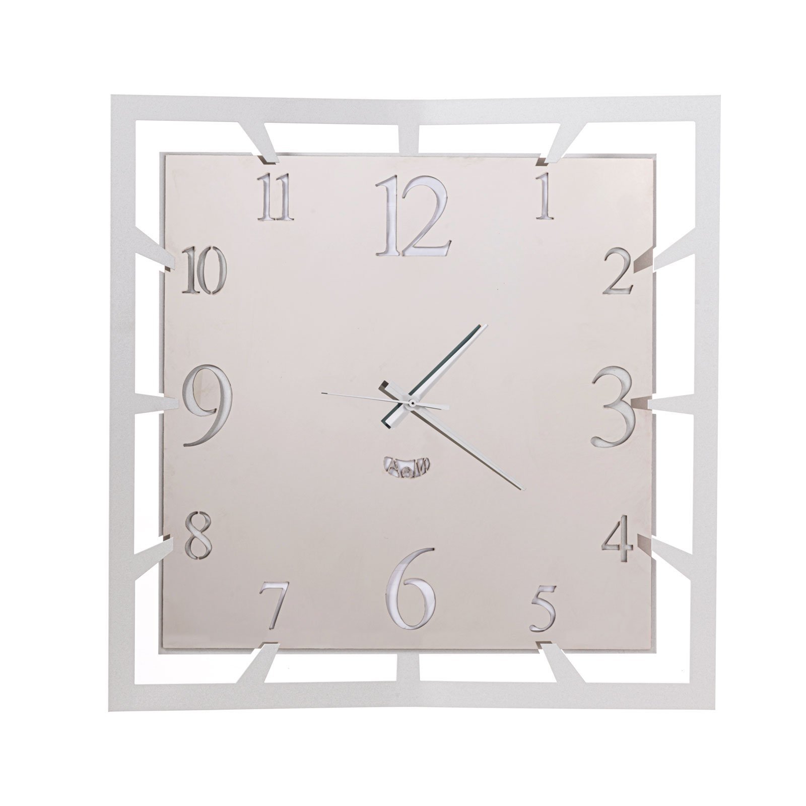 Arti & Mestieri Design - Wall clock Modern Italian steel design soqquadro