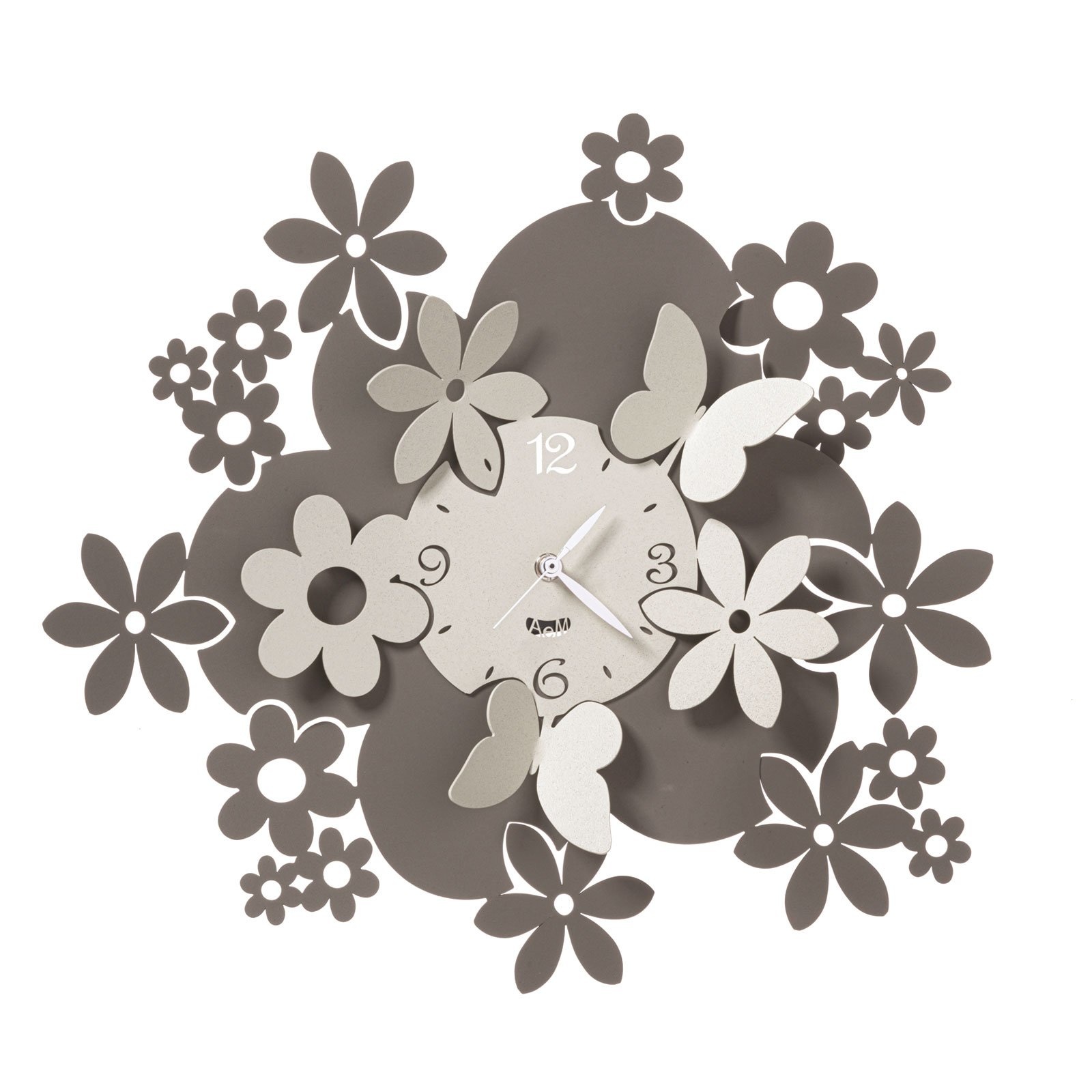 Arti & Mestieri Design - Wall clock Modern Italian design wall with daisy flowers