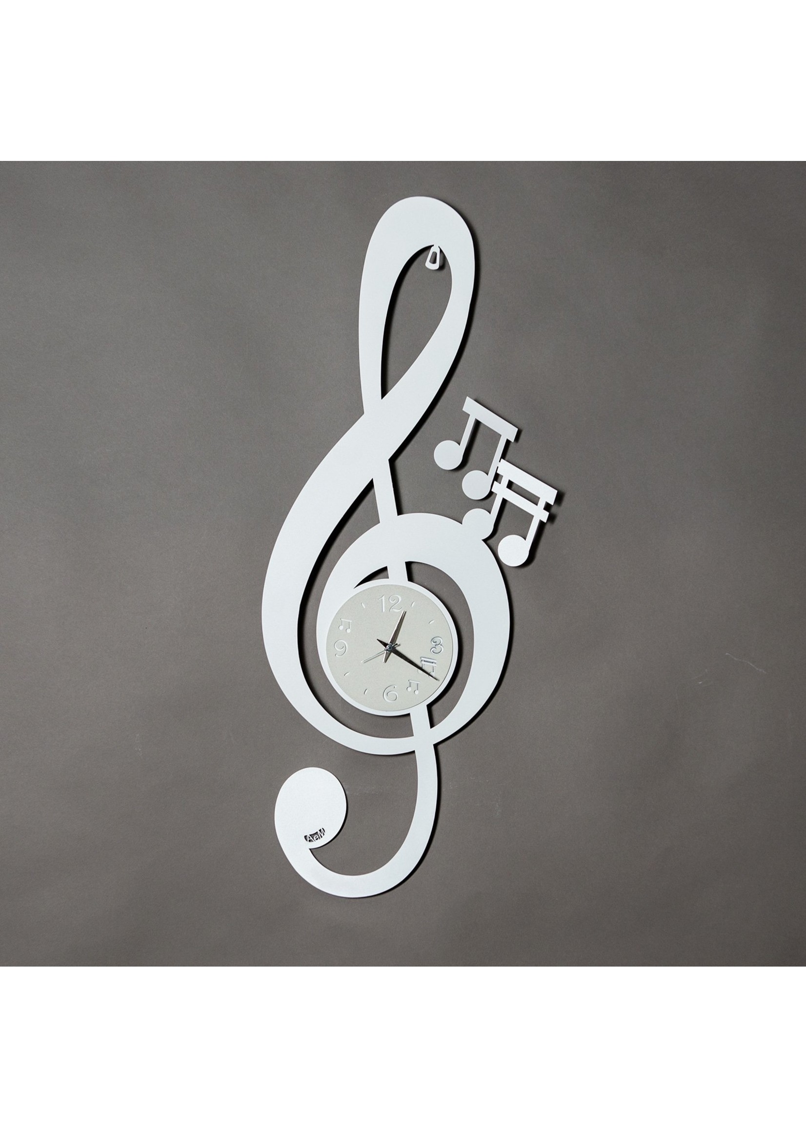 Arti & Mestieri BeoXL - Wanduhr modernes italienisches seltsames Wandentwurf: Musical Key