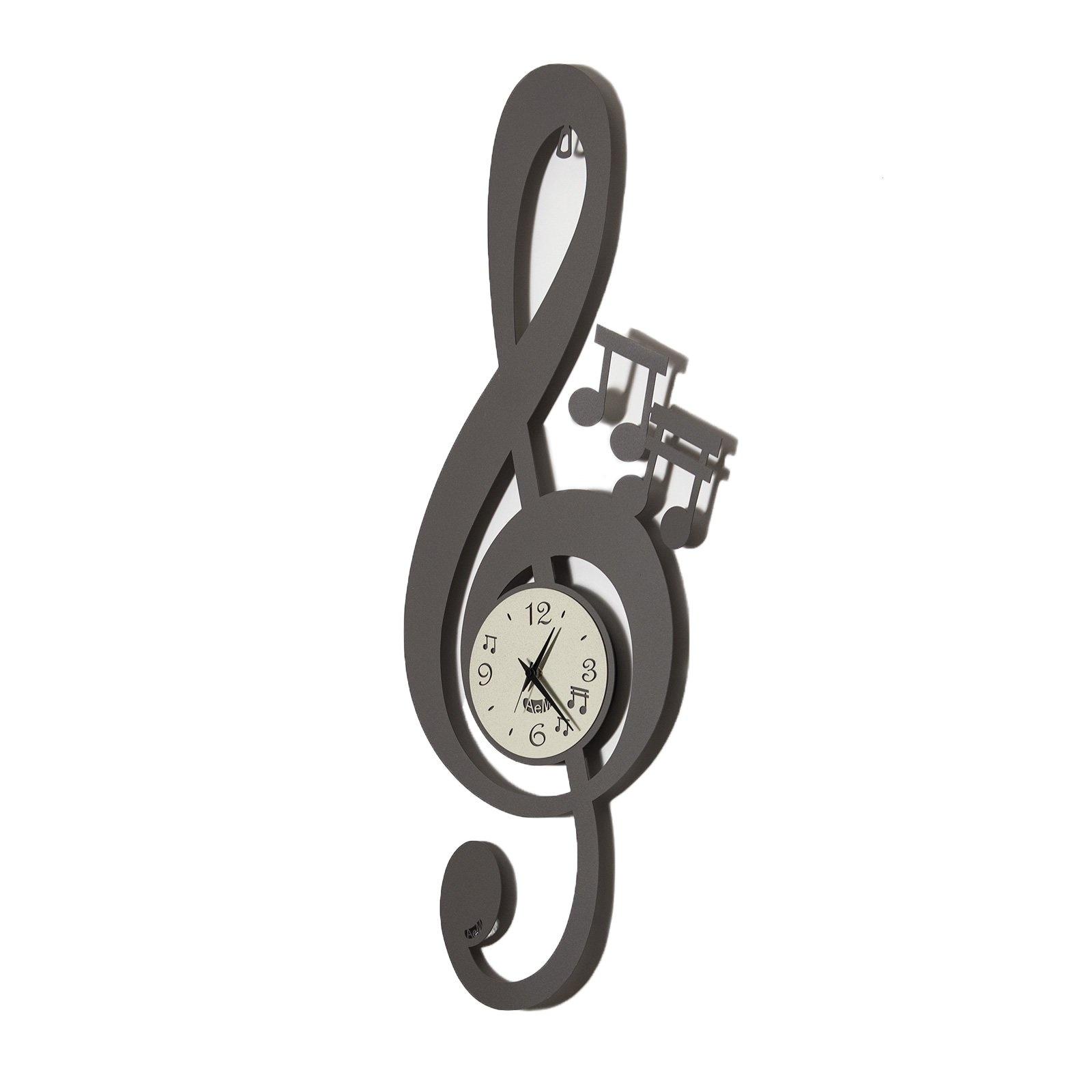 Arti & Mestieri Design - Wanduhr modernes italienisches seltsames Wandentwurf: Musical Key