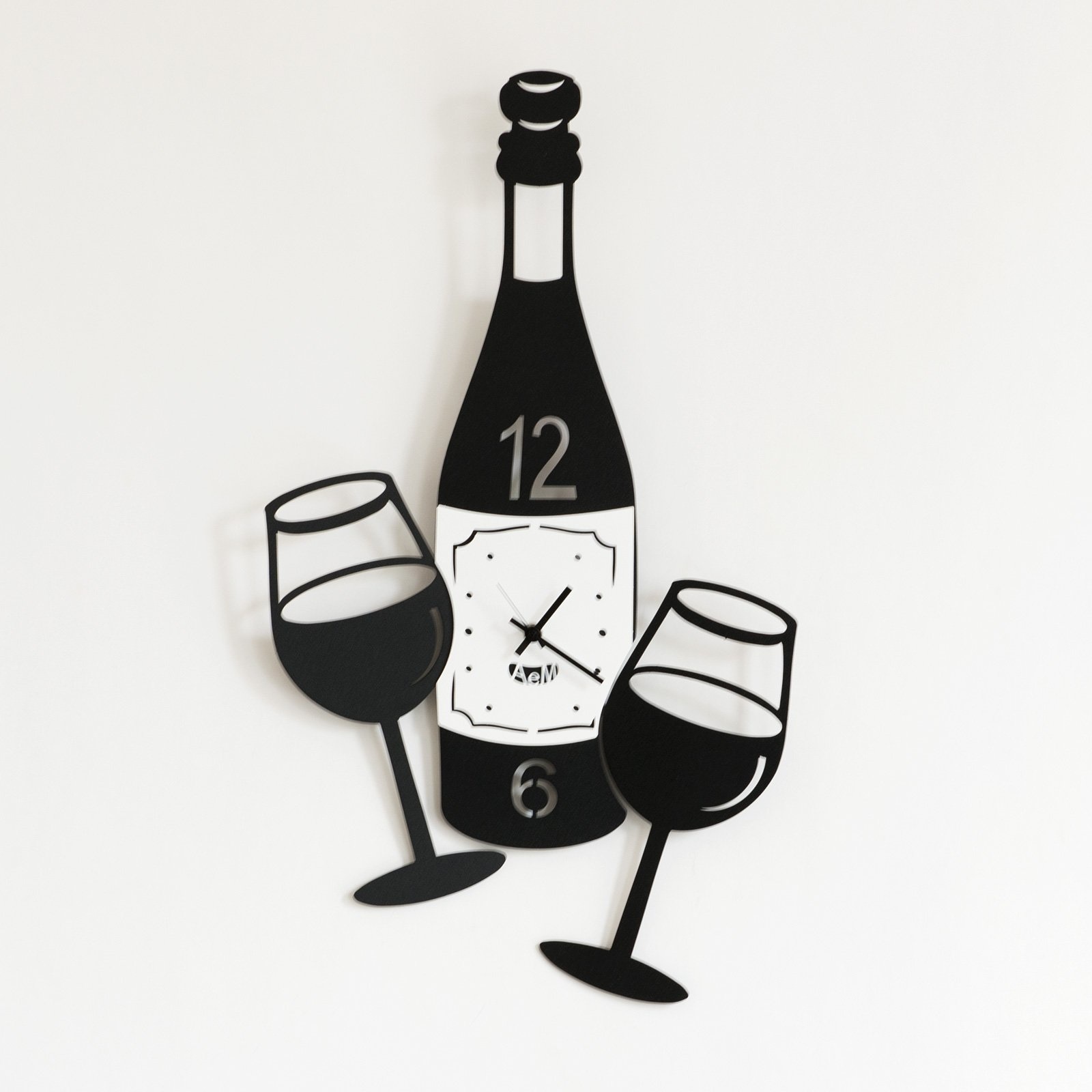 Arti & Mestieri Design - Wall clock Modern Italian design "CIN -CIN"