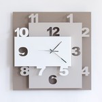 Arti & Mestieri Design - Wall clock Modern Italian design "Ziggurat"