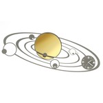 Arti & Mestieri Design - wall clock Modern Italian spatial theme wall design planetarium