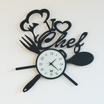 Arti & Mestieri Design - Wall clock Modern Italian design "I love chef"