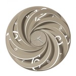 Arti & Mestieri Design - Wall clock Modern Italian Large design with three -dimensional Vortex effect