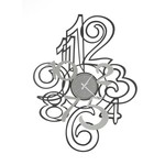Arti & Mestieri Design - Wall clock Modern Italian design wall with overlapping songs profile