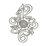 Arti & Mestieri Design - Wall clock Modern Italian design wall with overlapping songs profile