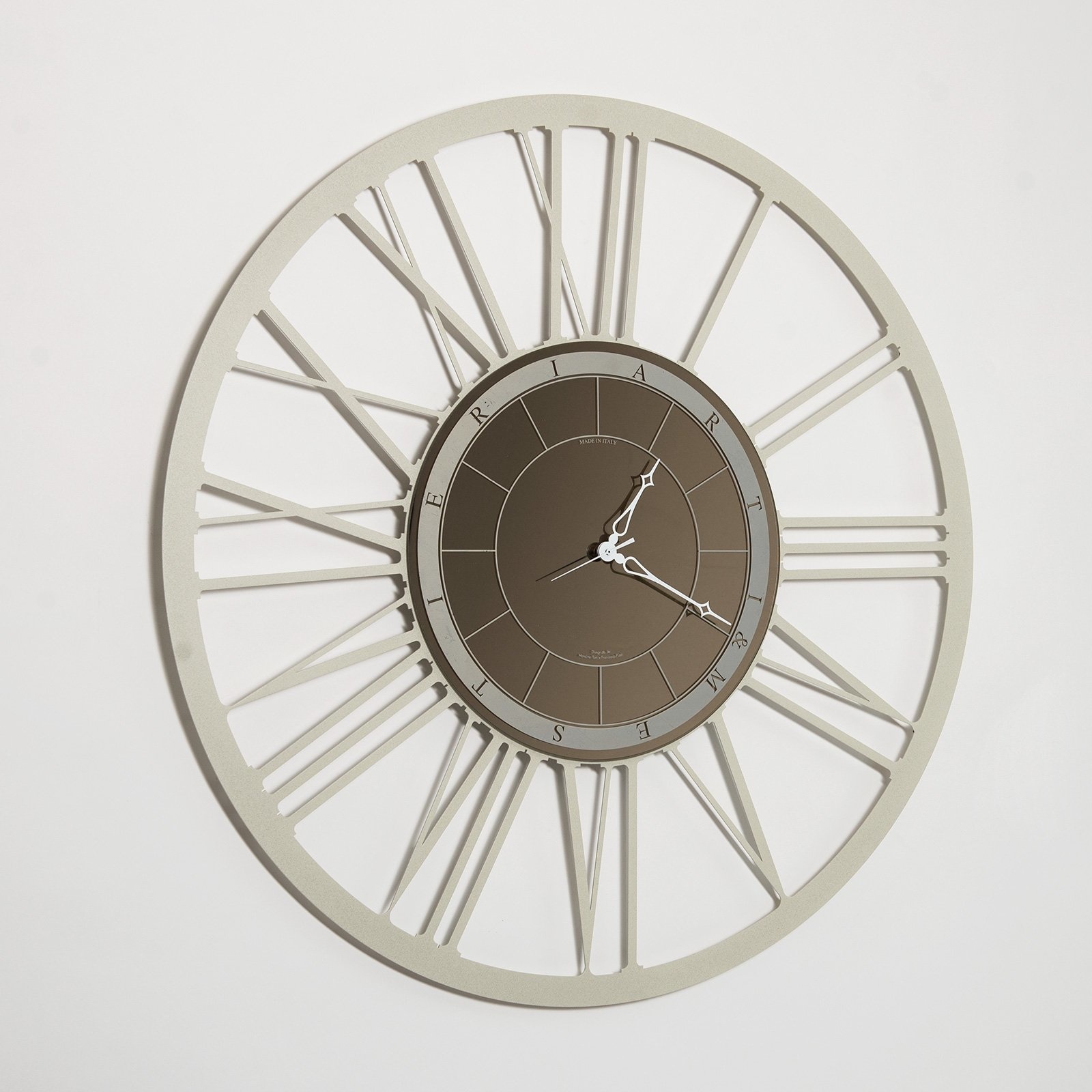 Arti & Mestieri Design - wall clock Modern Italian large wall design with large Lux Roman songs