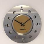 ChantalBrandO Design - Wall clock Mecanica Small Indoor Circle Cafe Black Modern Dutch Design Handmade 40 cm