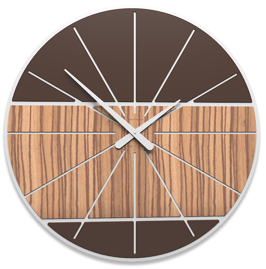 Callea Design - Wall clock Senna Wenge Modern Design