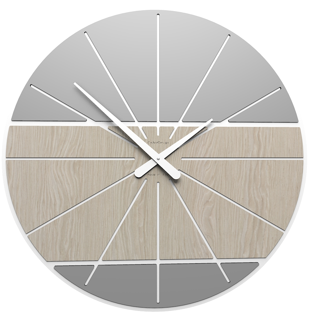 Callea Design - Wall clock Senna Wenge Modern designer gray