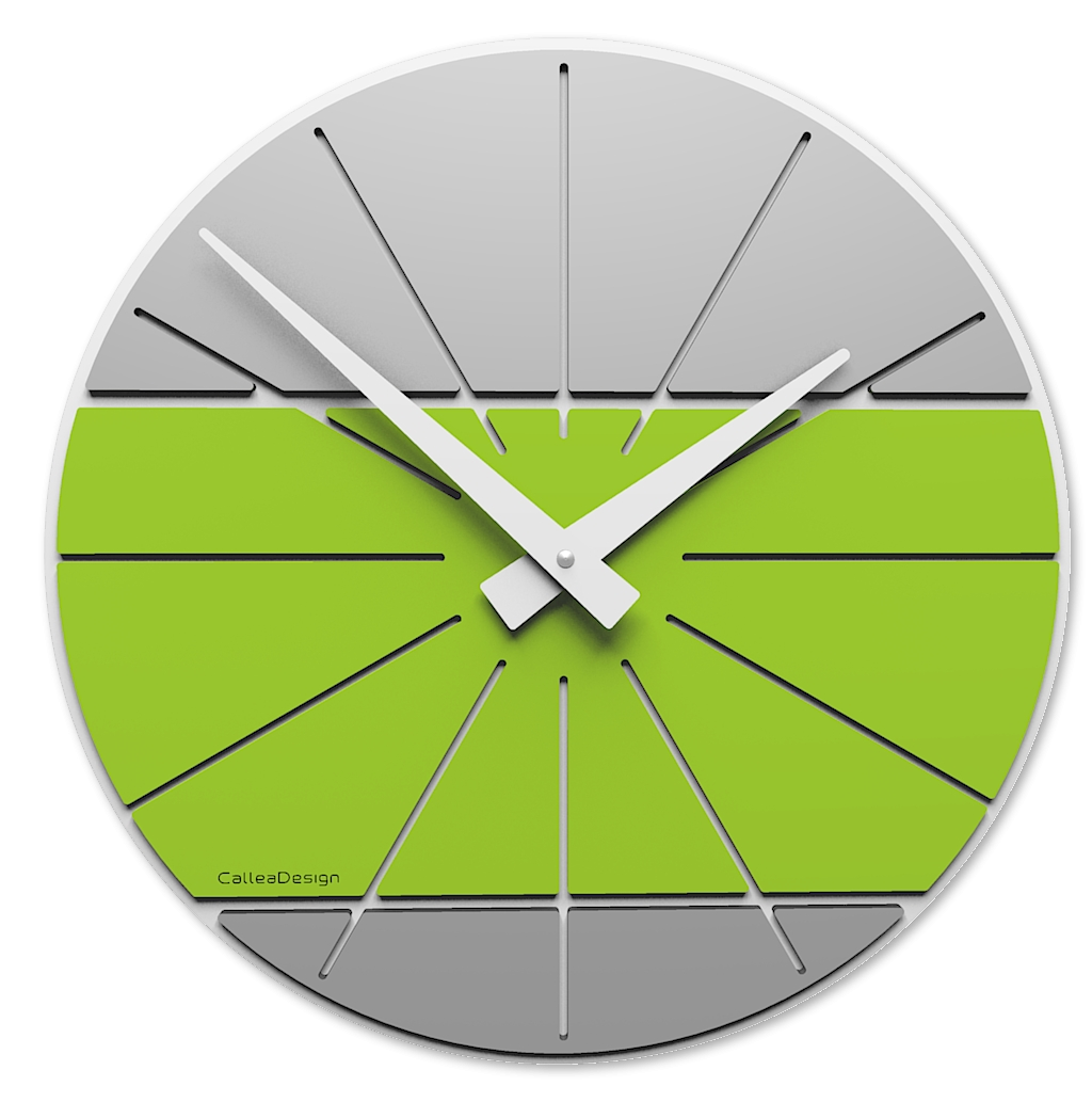 Callea Design - Wall clock Senna Wenge Modern Design Green