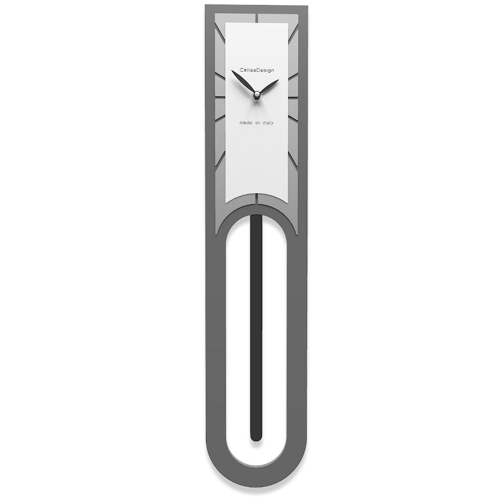 Callea Design - WANDUHR Pendulum Tiber Modernes Italienisches Design Grau