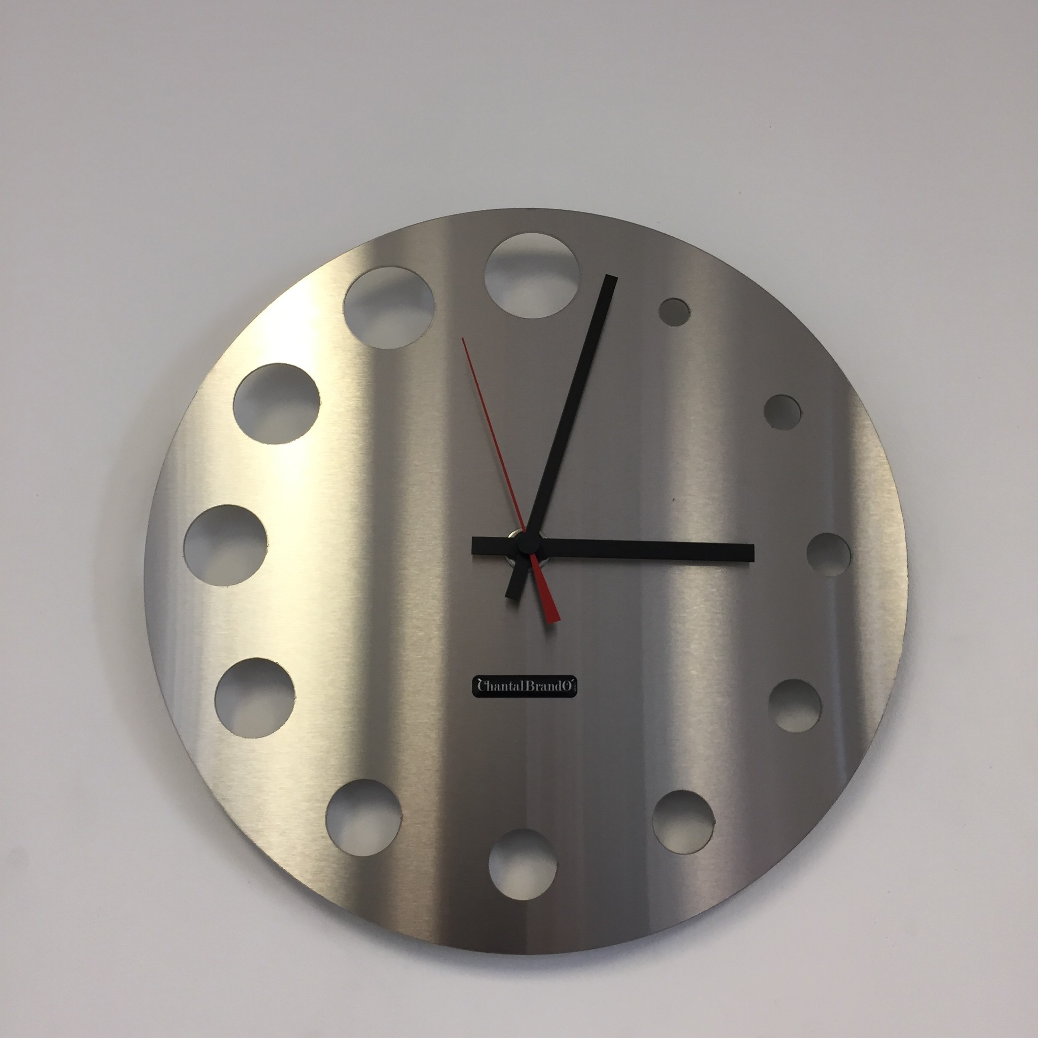 Klokkendiscounter Design - Wall clock stainless steel Brussels Design