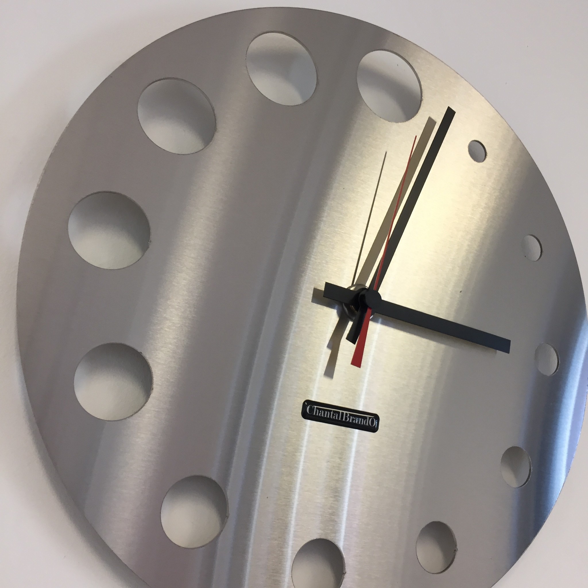 Klokkendiscounter Design - Wall clock stainless steel Brussels Design