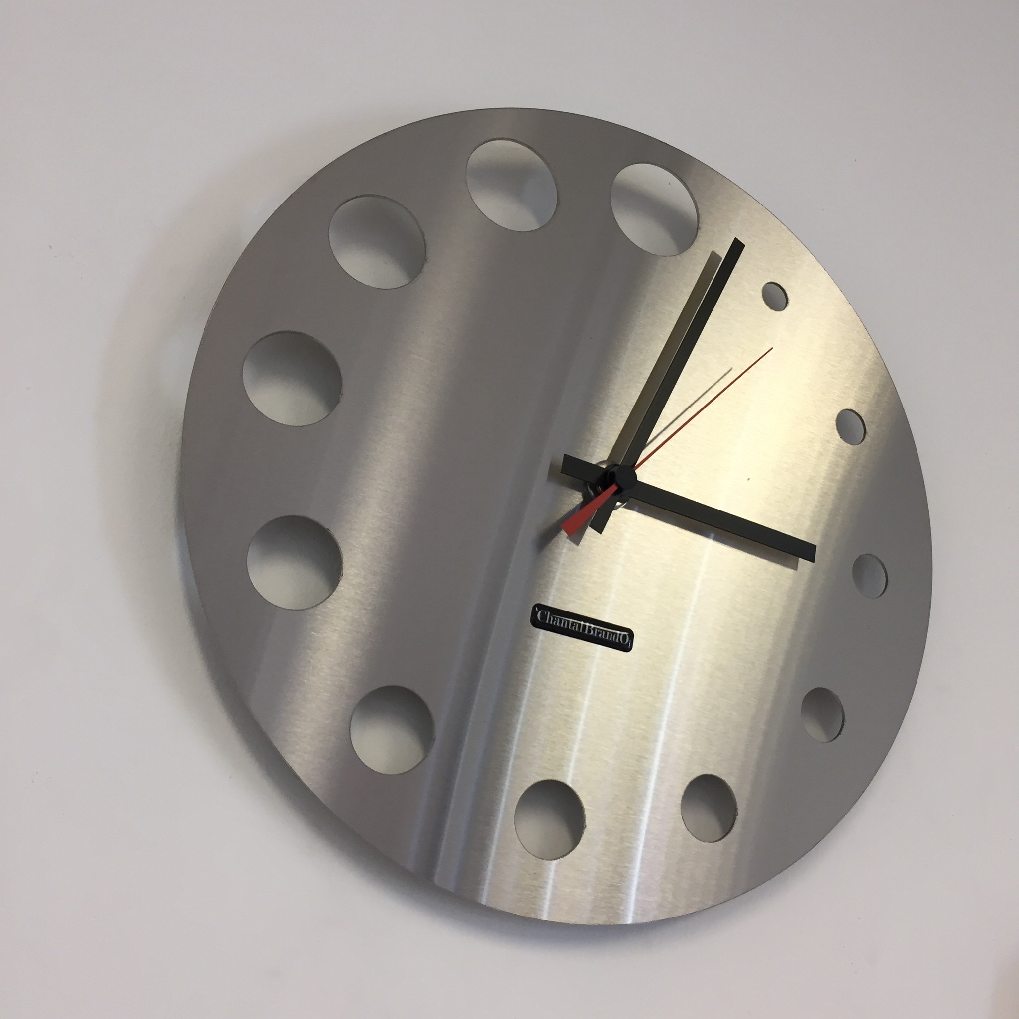 Klokkendiscounter Design - Wall clock stainless steel Brussels Design