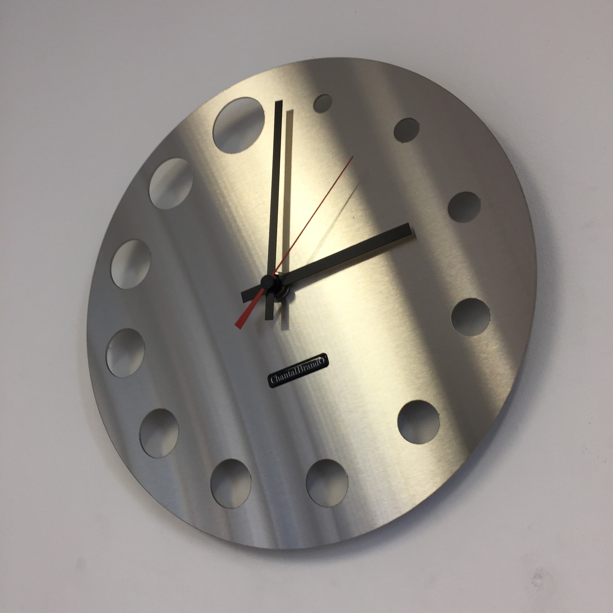 Klokkendiscounter Design - Wall clock stainless steel Brussels Design