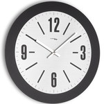 Incantesimo Incantesimo collection Italian design wall clock Decimus Black 40cm