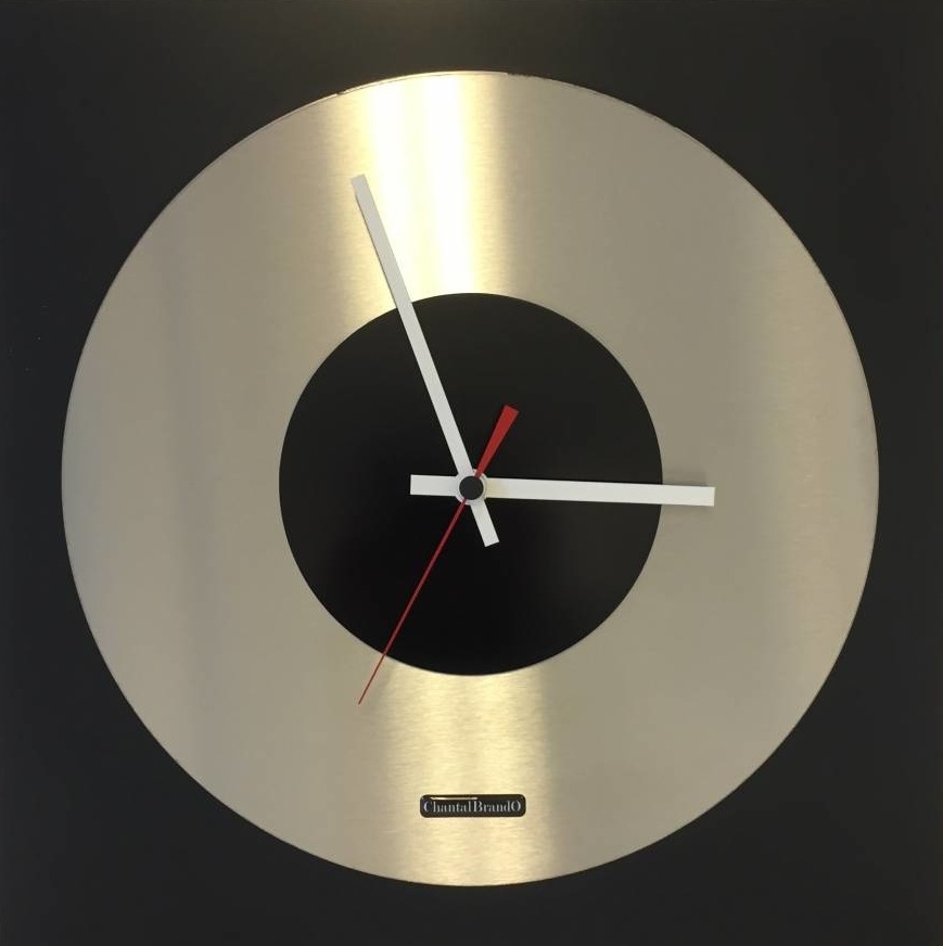 Klokkendiscounter Design - Wall clock Topaz Black and Black