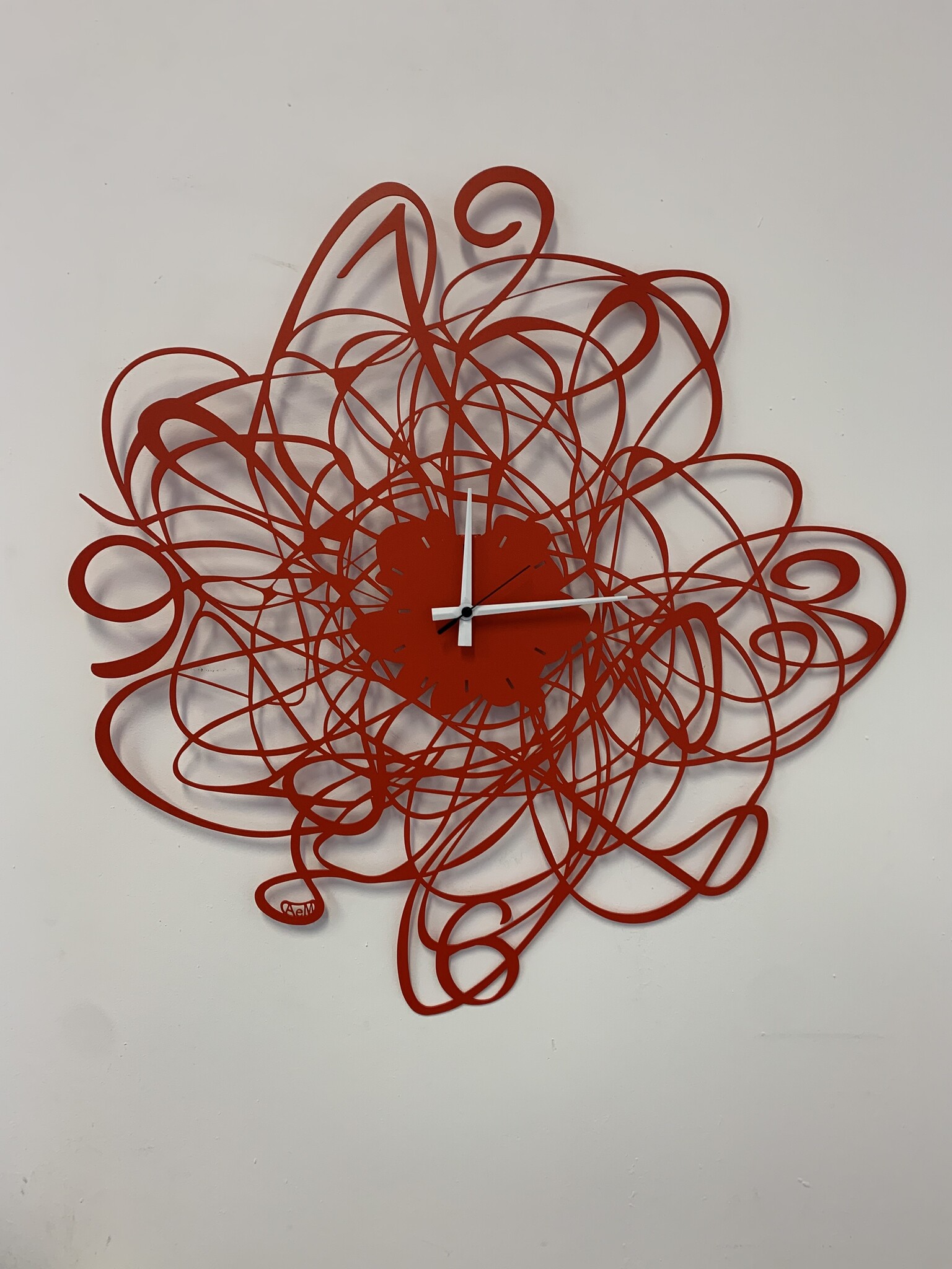 Arti & Mestieri Design - Wall clock Modern Italian design "Doodle"