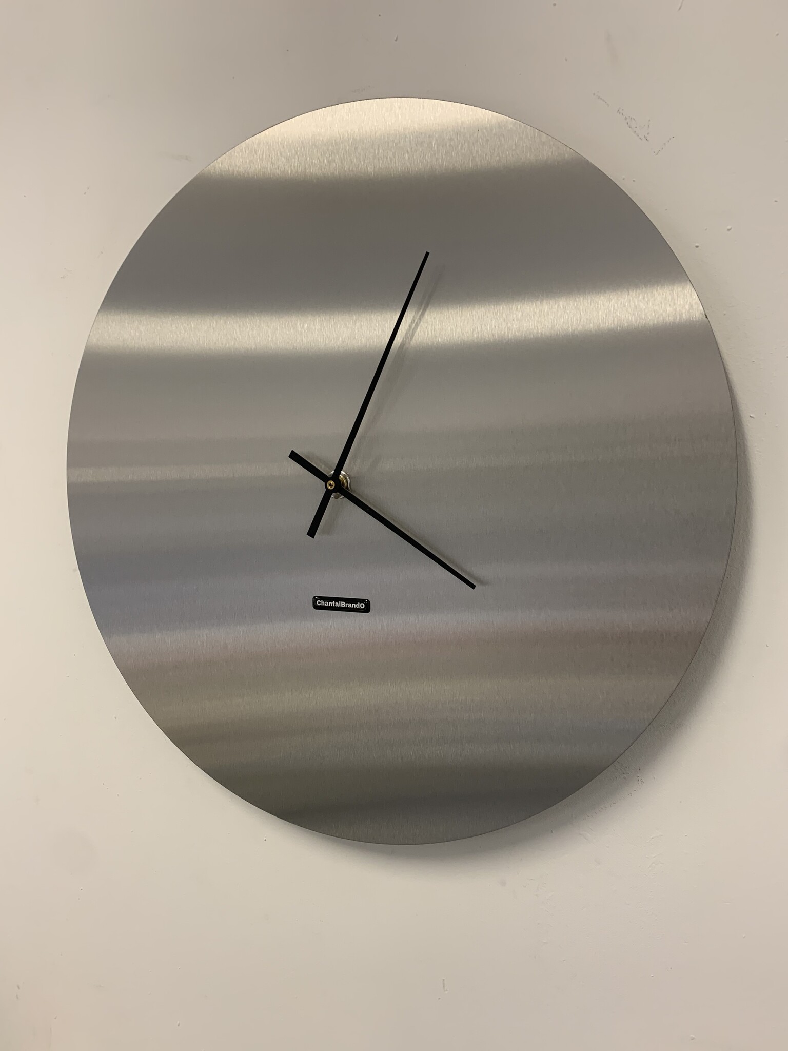 Klokkendiscounter Design - Wall clock stainless steel Florence Design - Large