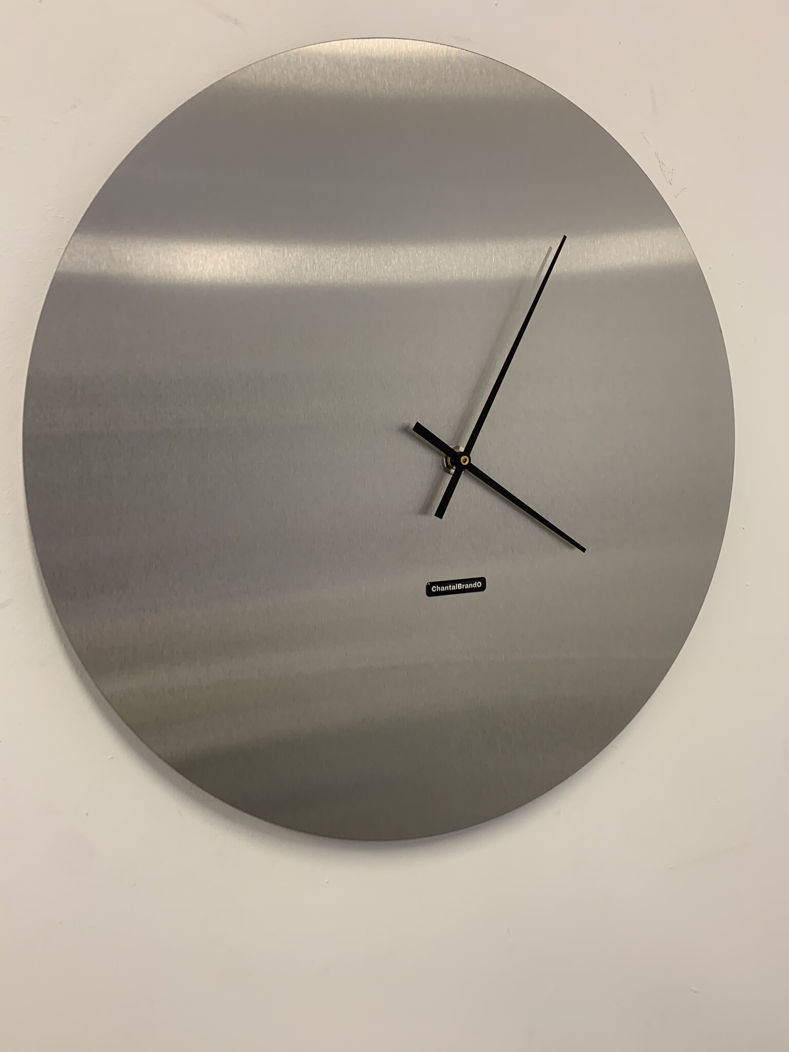 Klokkendiscounter Design - Wall clock stainless steel Florence Design - Large