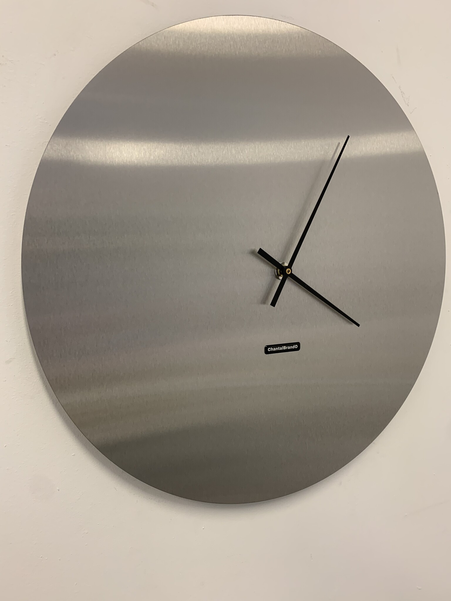 Klokkendiscounter Design - Wall clock stainless steel Florence Design - Large