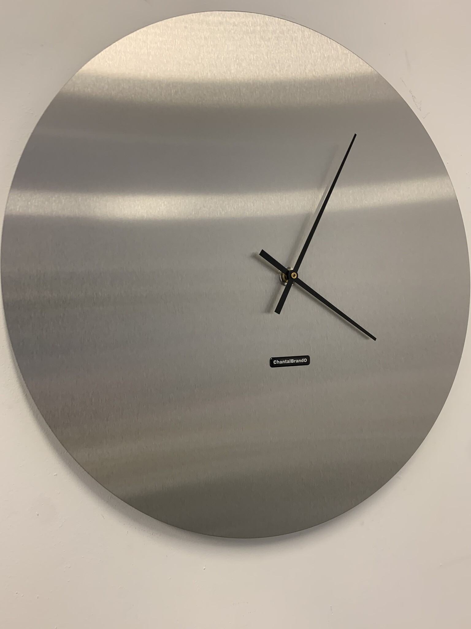 Klokkendiscounter Design - Wall clock stainless steel Florence Design - Large