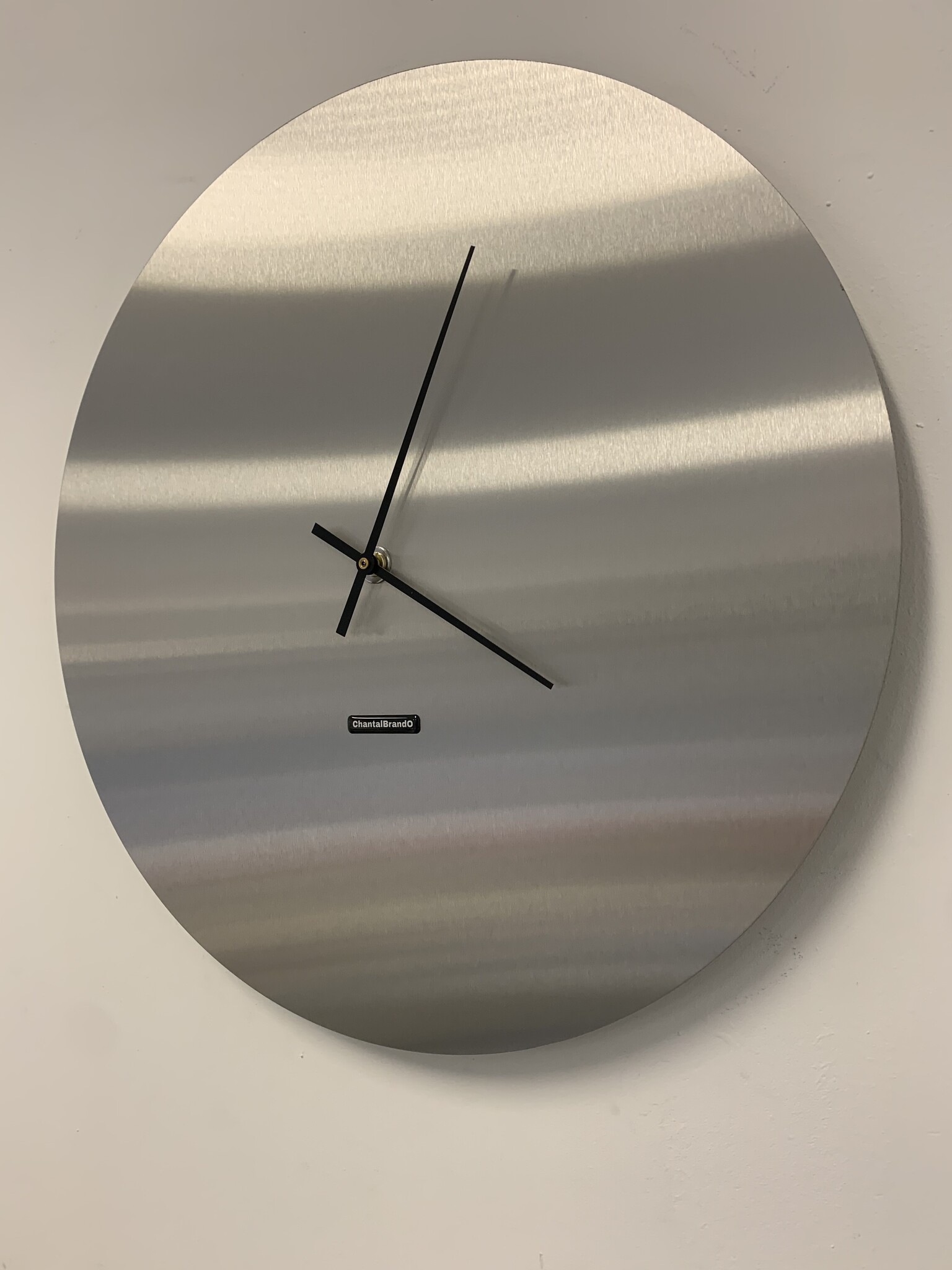 Klokkendiscounter Design - Wall clock stainless steel Florence Design - Large