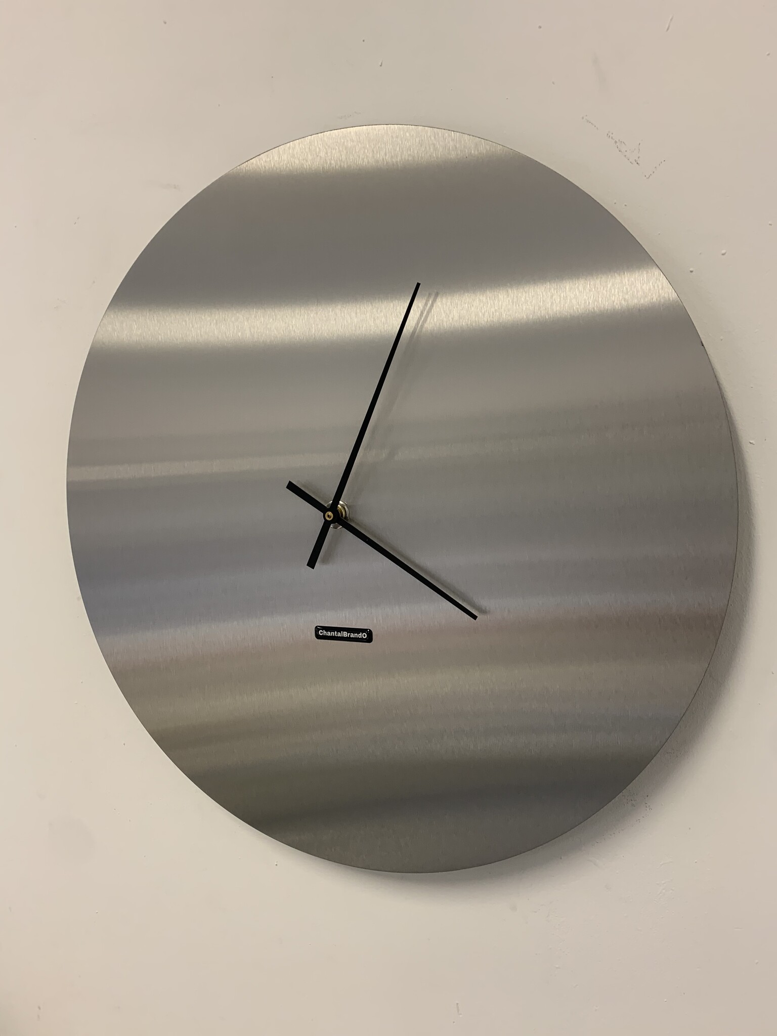 Klokkendiscounter Design - Wall clock stainless steel Florence Design - Large