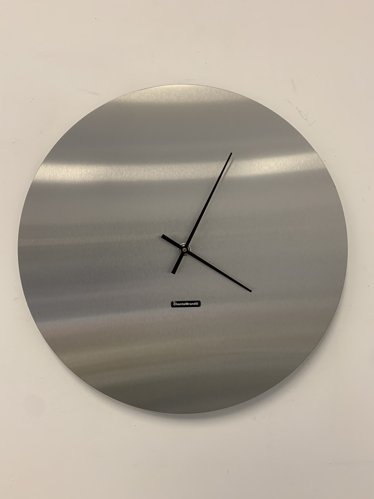 Klokkendiscounter Design - Wall clock stainless steel Florence Design - Large