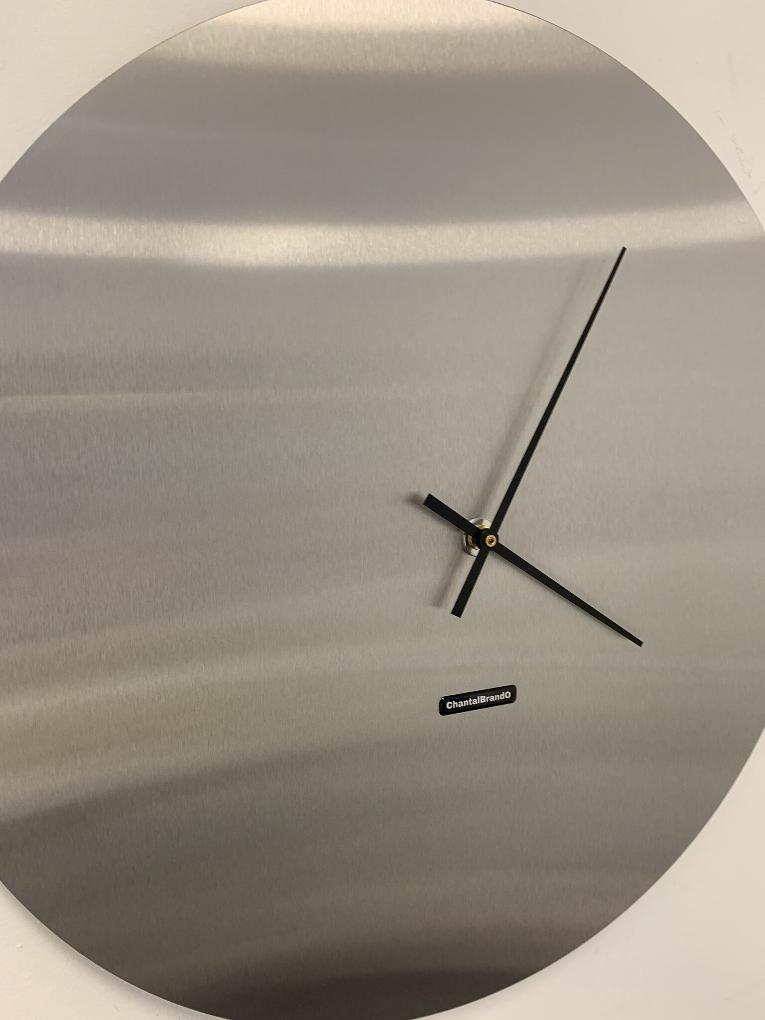 Klokkendiscounter Design - Wall clock stainless steel Florence Design - Large