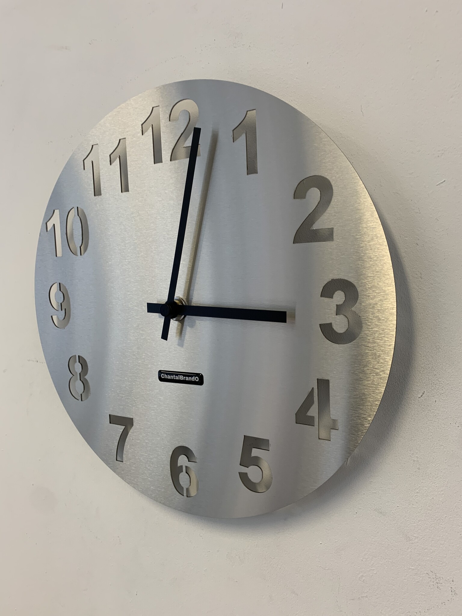 Klokkendiscounter Design - Wall clock stainless steel Amsterdam Design