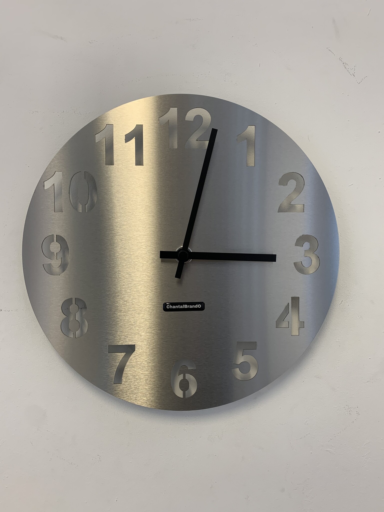 Klokkendiscounter Design - Wall clock stainless steel Amsterdam Design