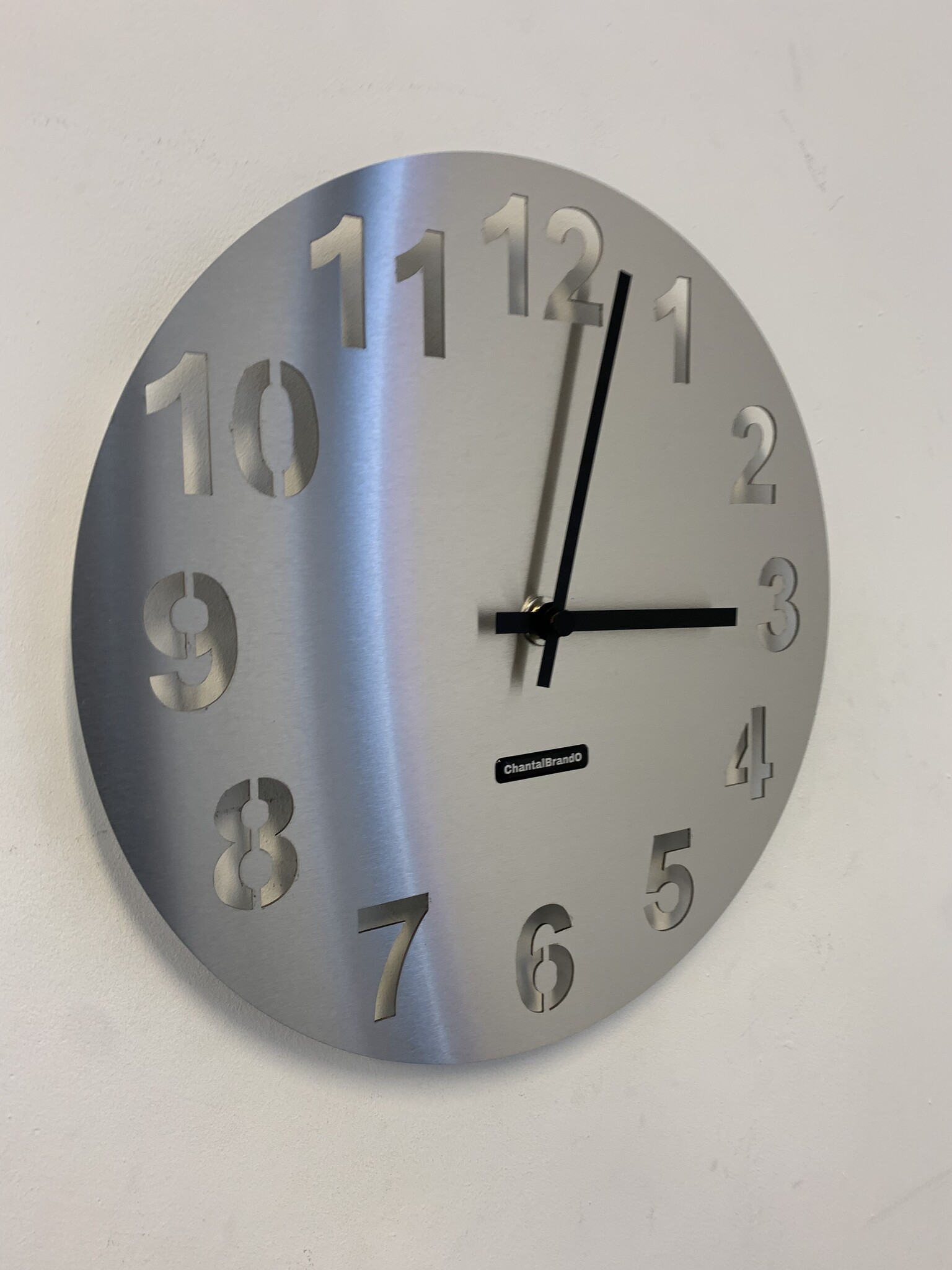 Klokkendiscounter Design - Wall clock stainless steel Amsterdam Design