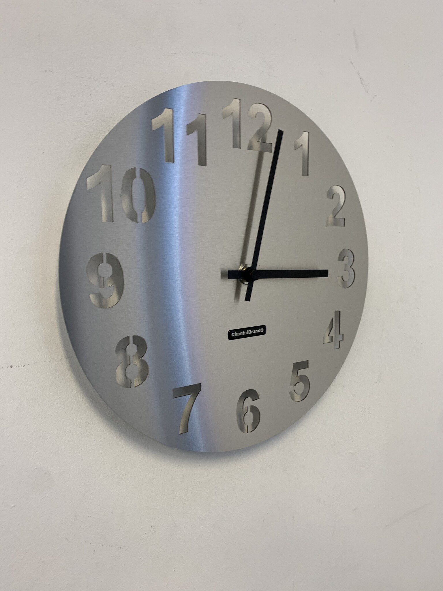 Klokkendiscounter Design - Wall clock stainless steel Amsterdam Design