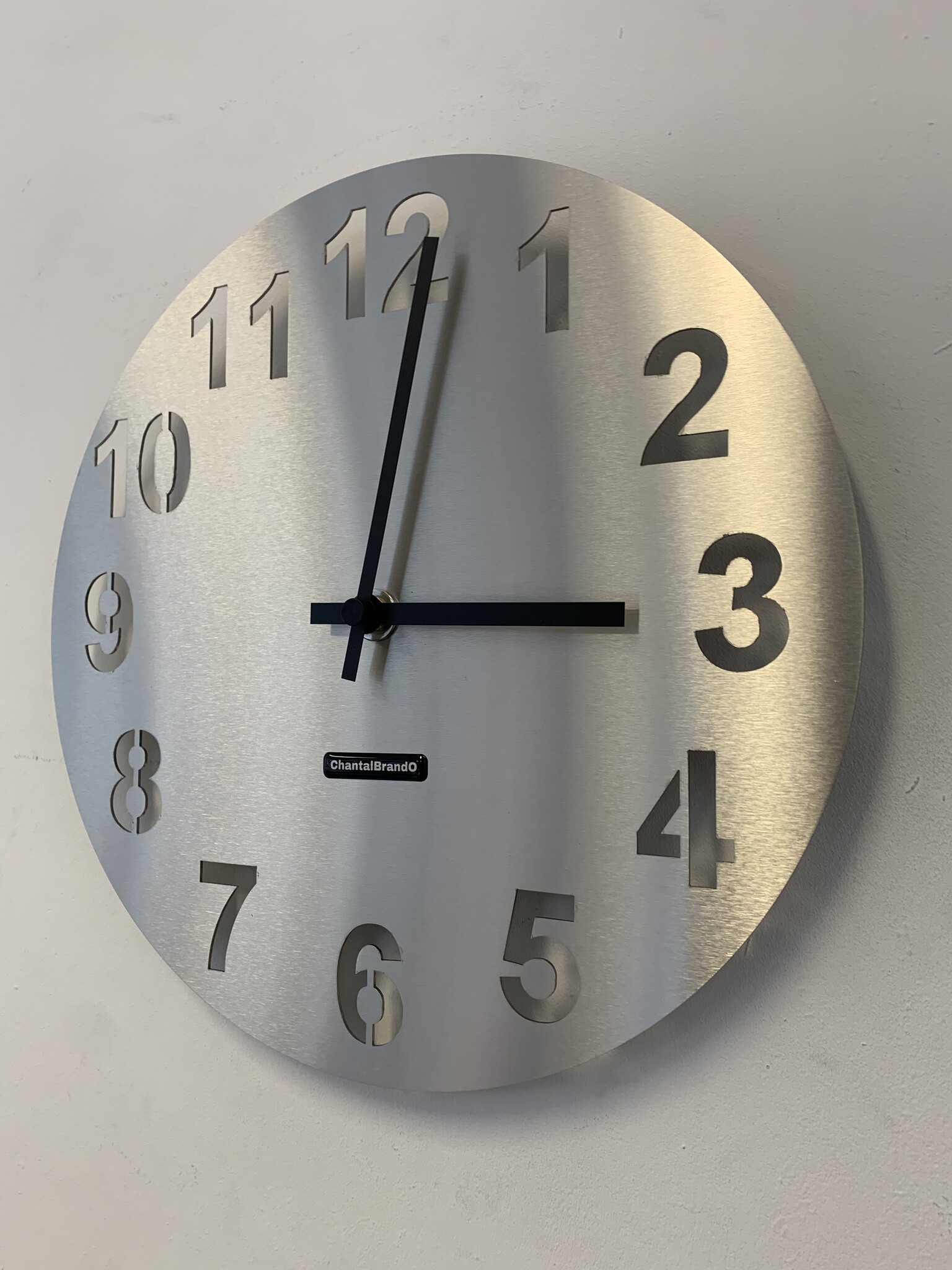 Klokkendiscounter Design - Wall clock stainless steel Amsterdam Design