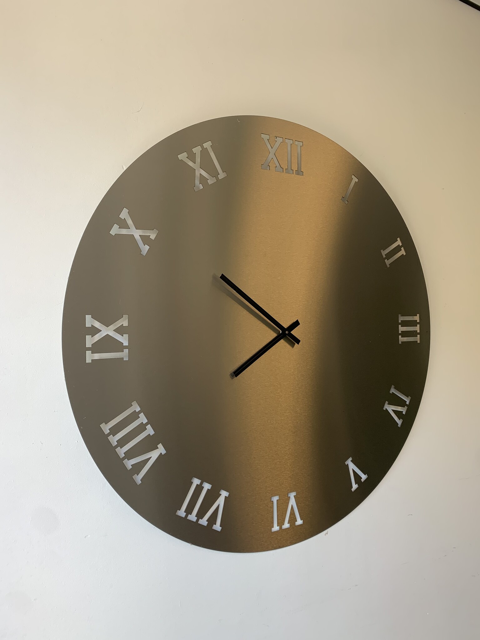 Klokkendiscounter Design - Wall clock stainless steel King Kong