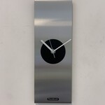 Klokkendiscounter Design - Wanduhr Edelstahl Sidney Schwarz