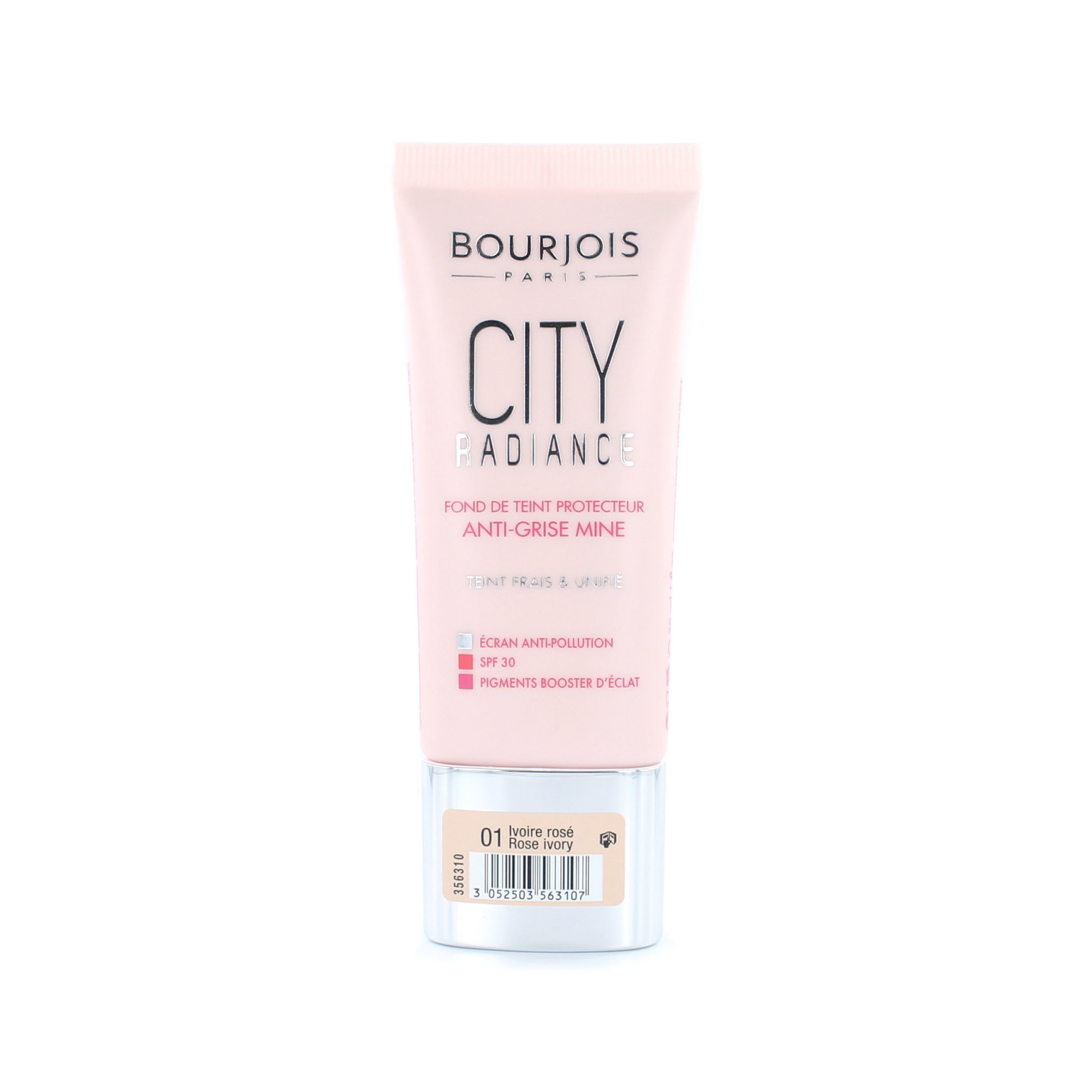 Bourjois City Radiance Skin Protecting Fond de teint - 01 Rose Ivory