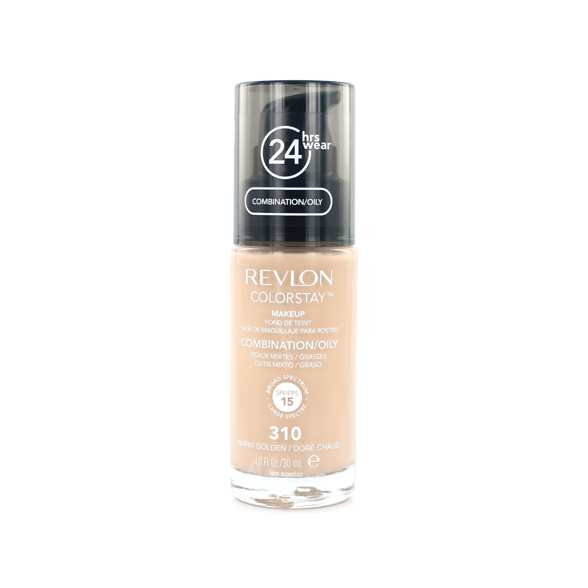 Revlon Colorstay Fond de teint avec pompe - 310 Warm Golden (La peau grasse)