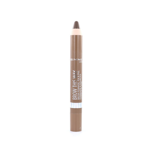 Rimmel Brow This Way Brow Pomade - 002 Medium Rimmel Brow This Way Brow Pomade - 002 Medium