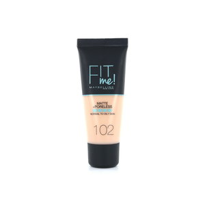 Fit Me Matte + Poreless Fond de teint - 102 Fair Ivory