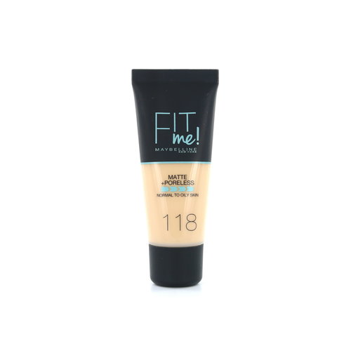 Maybelline Fit Me Matte + Poreless Fond de teint - 118 Light Beige Maybelline Fit Me Matte + Poreless Fond de teint - 118 Light Beige